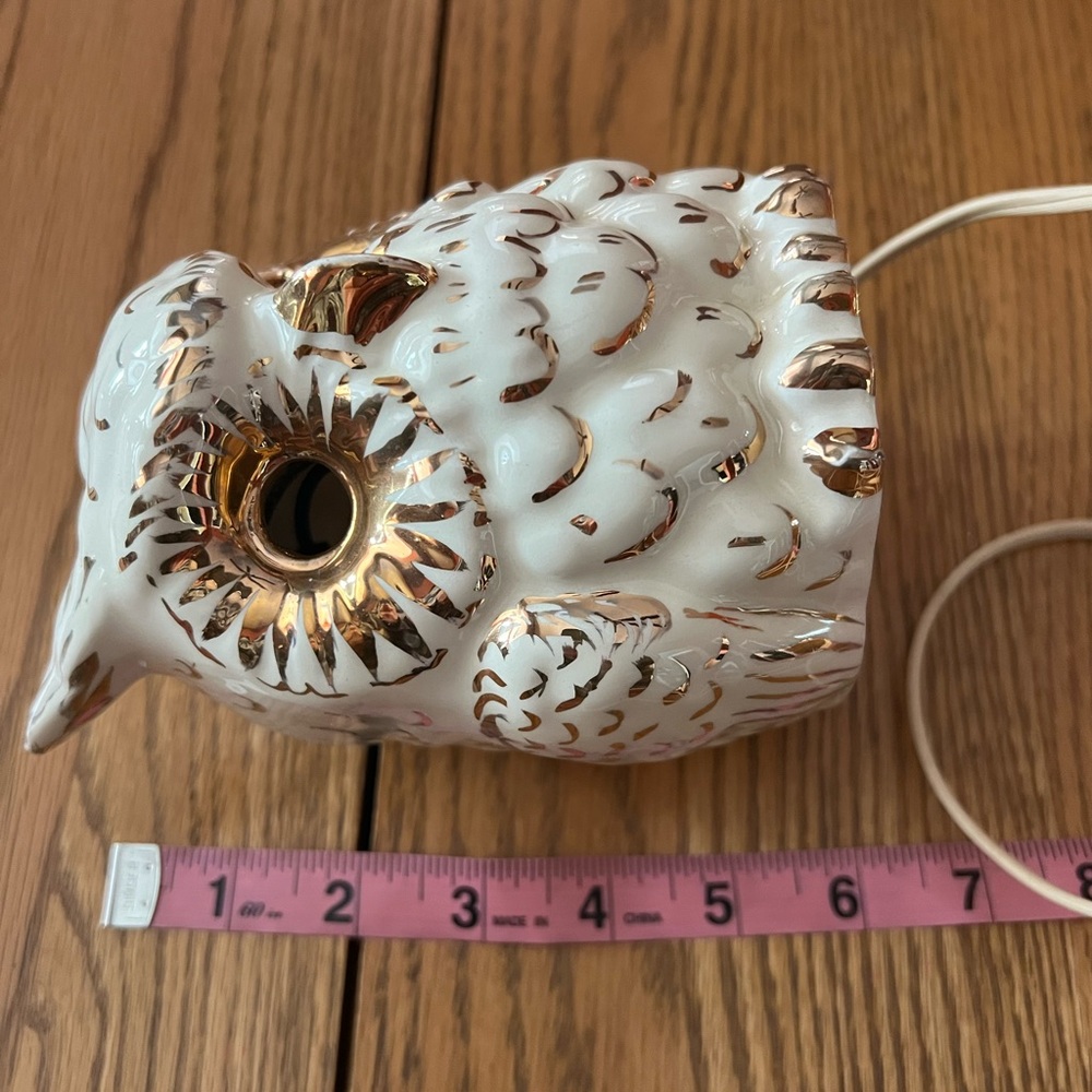 Vintage Handmade Ceramic Hoot Owl Nightlight With Switch 🦉 - Picture 14 of 16